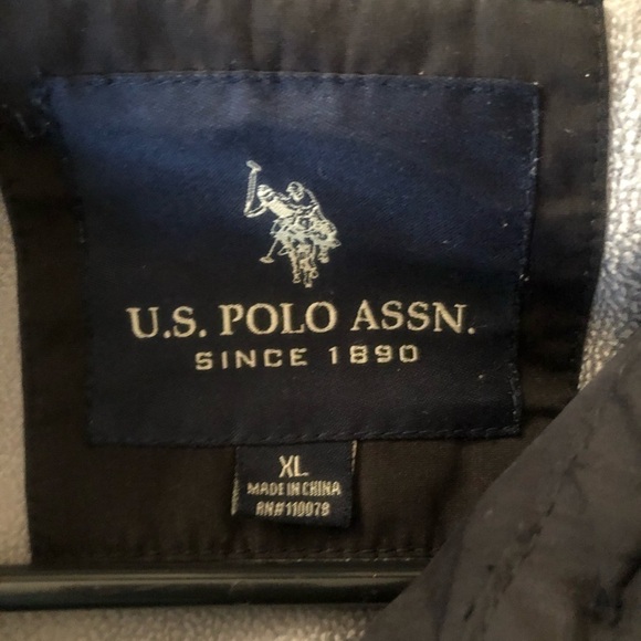 - POLO RALPH LAUREN XL Men's Oilcloth Waterproof Black Patina Bomber Jacket - Picture 5 of 6